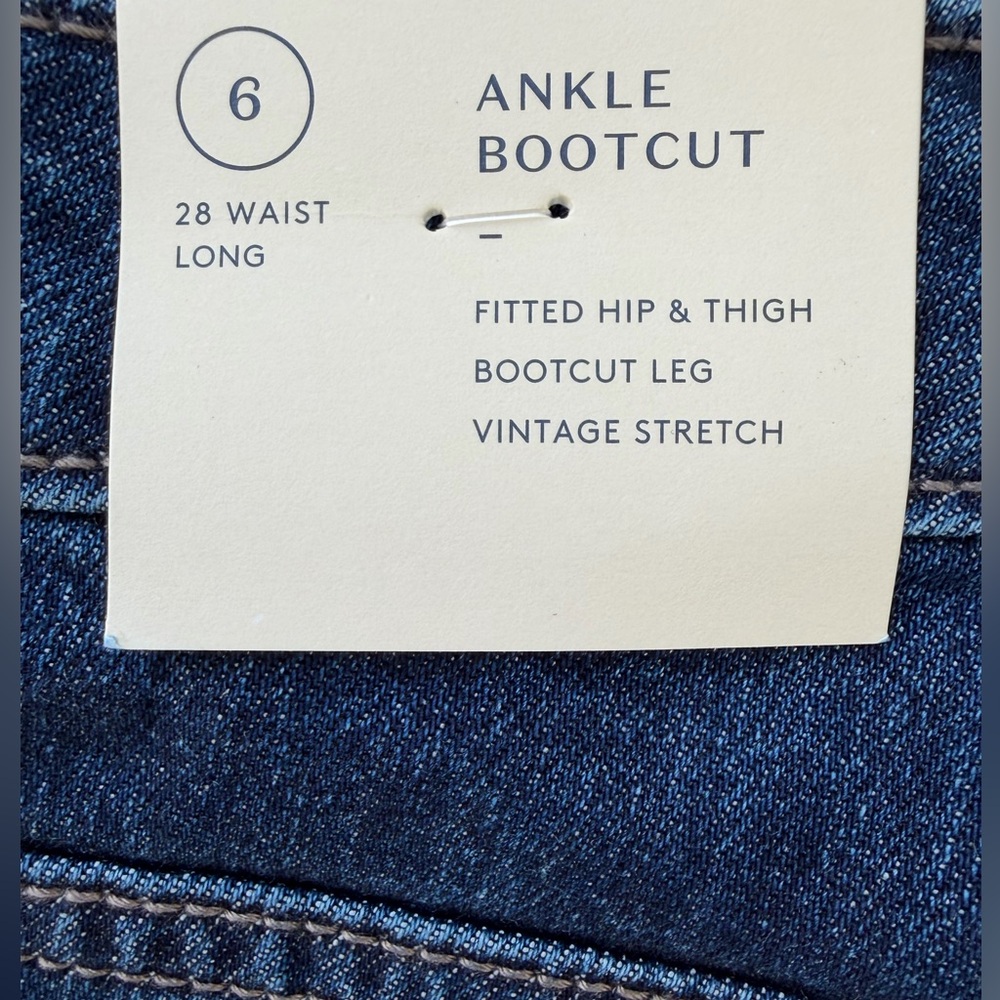 UNIVERSAL THREAD ANKLE BOOTCUT VINTAGE STRETCH JEANS Blue Size 6 / 28 LONG - Picture 11 of 12